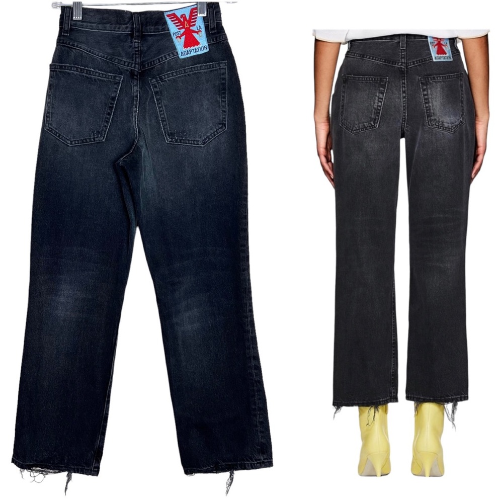 Adaptation Straight Leg Button Fly Dark Denim Jeans Size 25